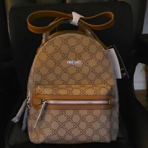 Nine West Beige and Camel Backpack